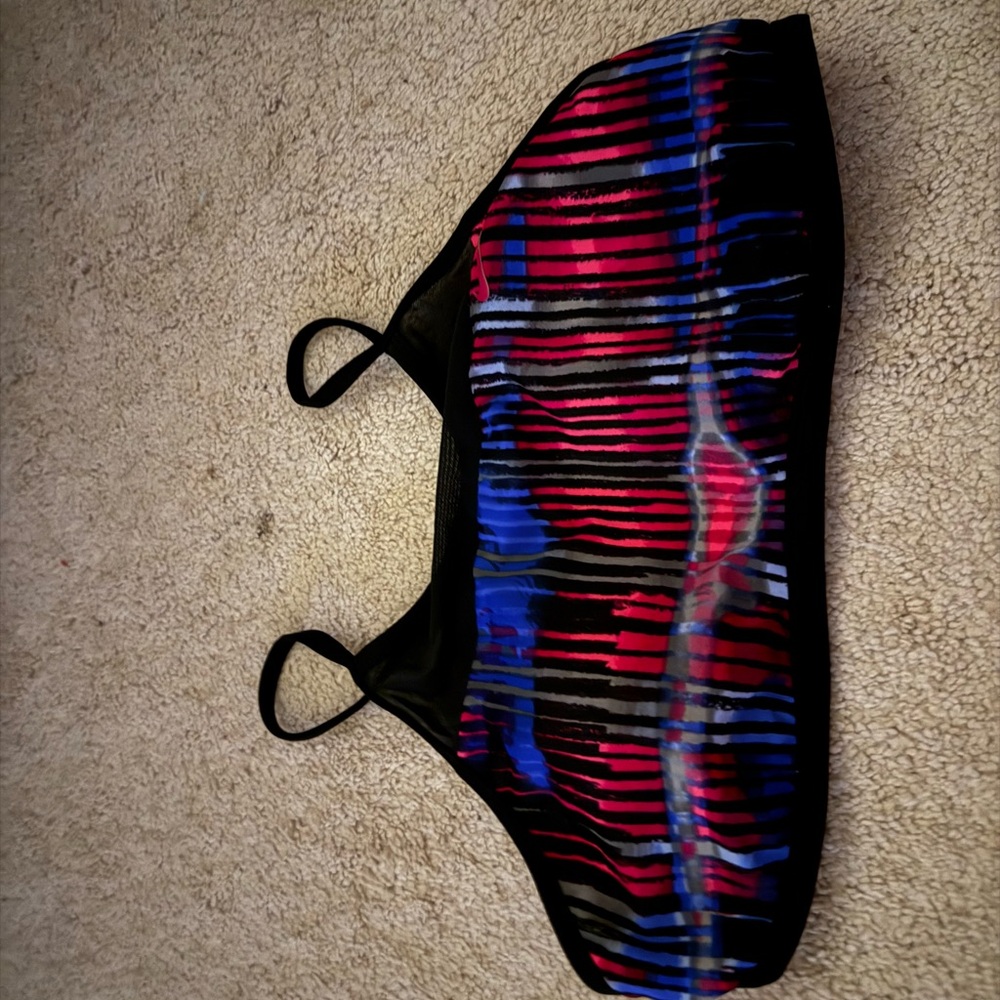 Nike Colorful Striped Bikini Top